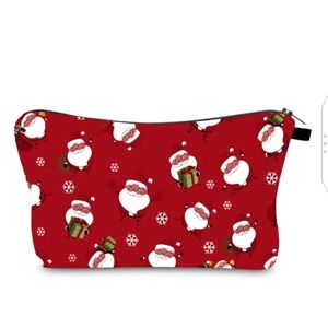 ✨3 FOR $28✨🆕  RED SANTA MAKE UP BAG